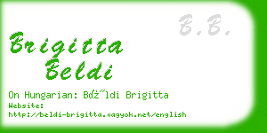brigitta beldi business card